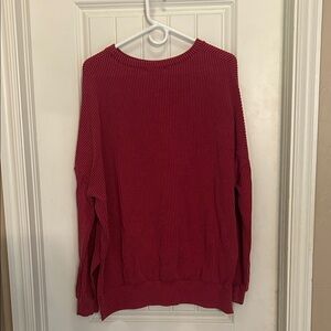 TALULAH Red Small ribbed shirt